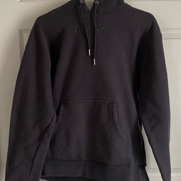 Glossier Black Hoodie Sweater - Picture 5 of 6